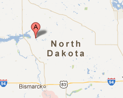 North Dakota map