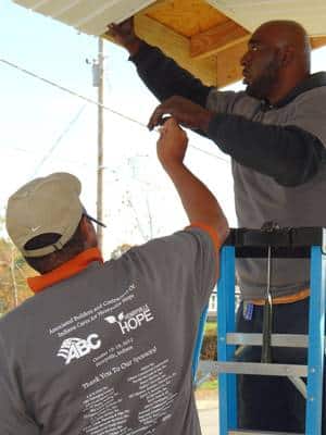 Man working outside