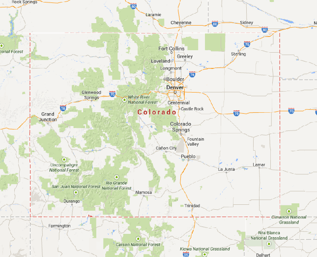 Colorado map