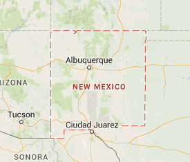 New Mexico map