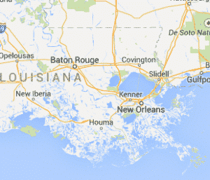 Louisiana map