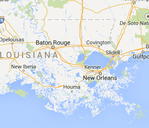 Louisiana map