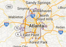 Atlanta GA map