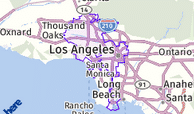 Map of LA