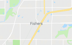 Fishers IN map