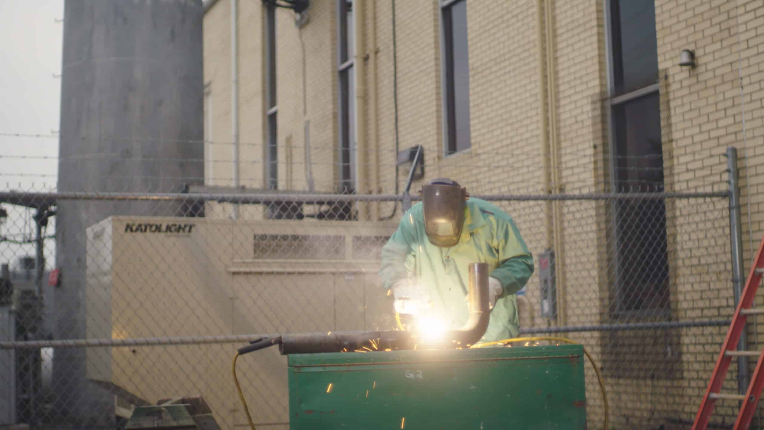 Staffed Welder on the Job