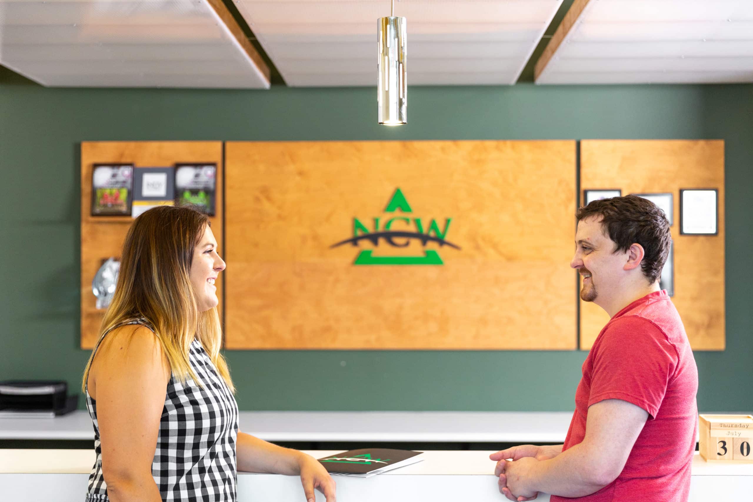 Employees at the NCW Office